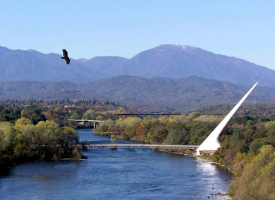 Foto Sonnenuhr-Brcke in Redding